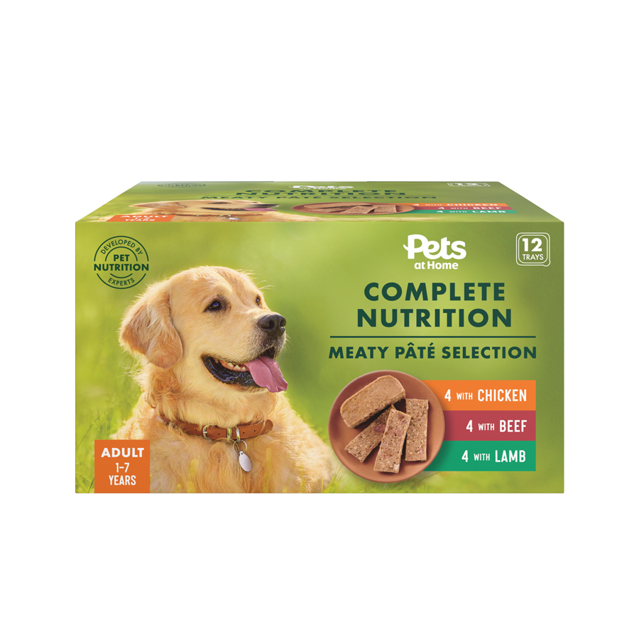 Pets at Home Complete Nutrition Pate Variety Selection Adult Wet Dog Food