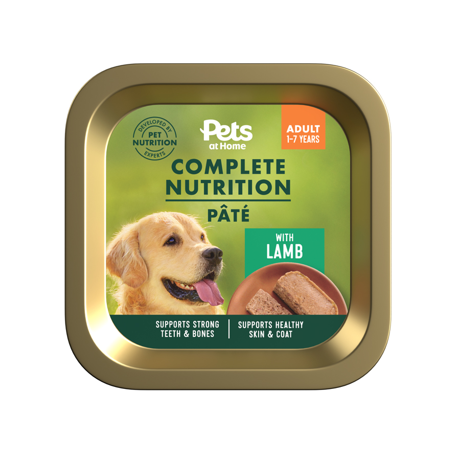 Pets at Home Complete Nutrition Pate with Lamb Adult Wet Dog Food