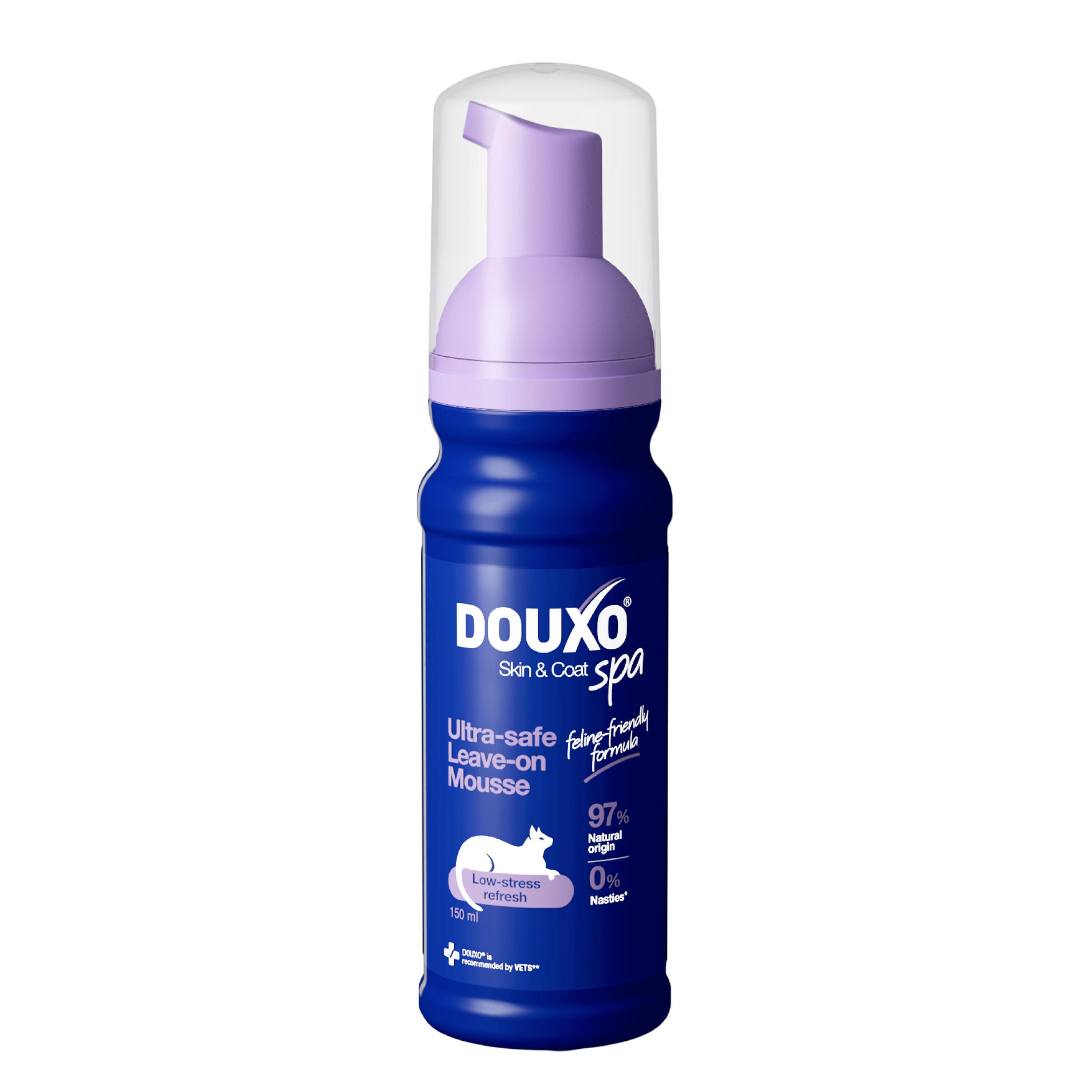 Douxo Skin & Coat Spa Ultra-Safe Low-Stress Refresh Leave-on Mousse for Cats 150ml