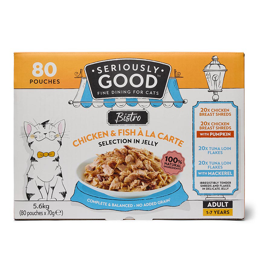 Seriously Good Chicken & Fish A La Carte Selection in Jelly Adult Wet Cat Food