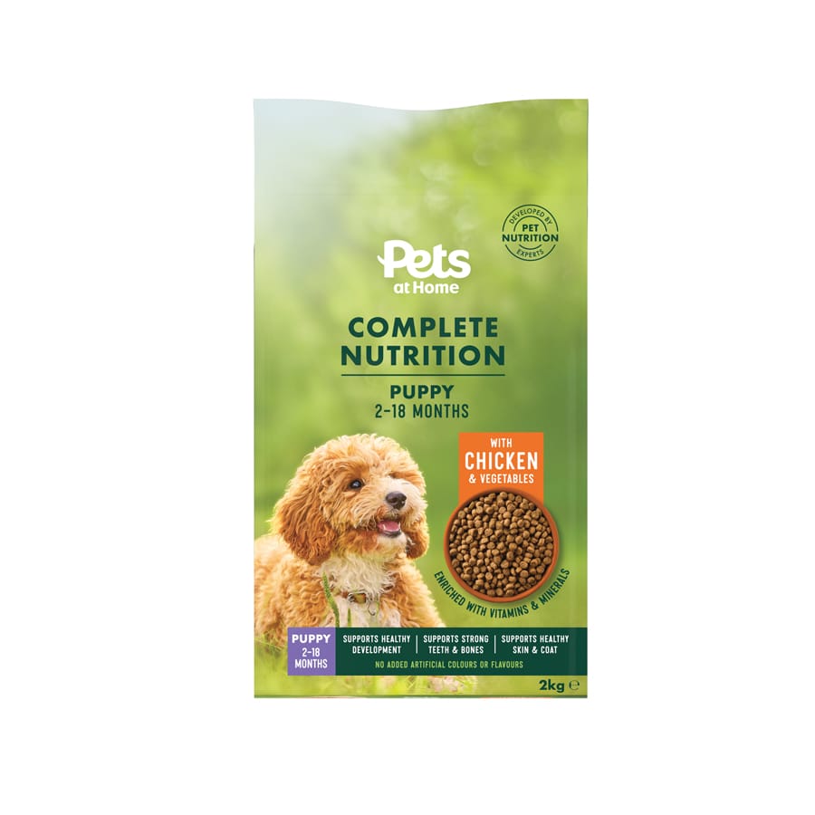 Pets At Home Complete Nutrition Puppy Chicken And Vegetable Dry Dog Food 2Kg