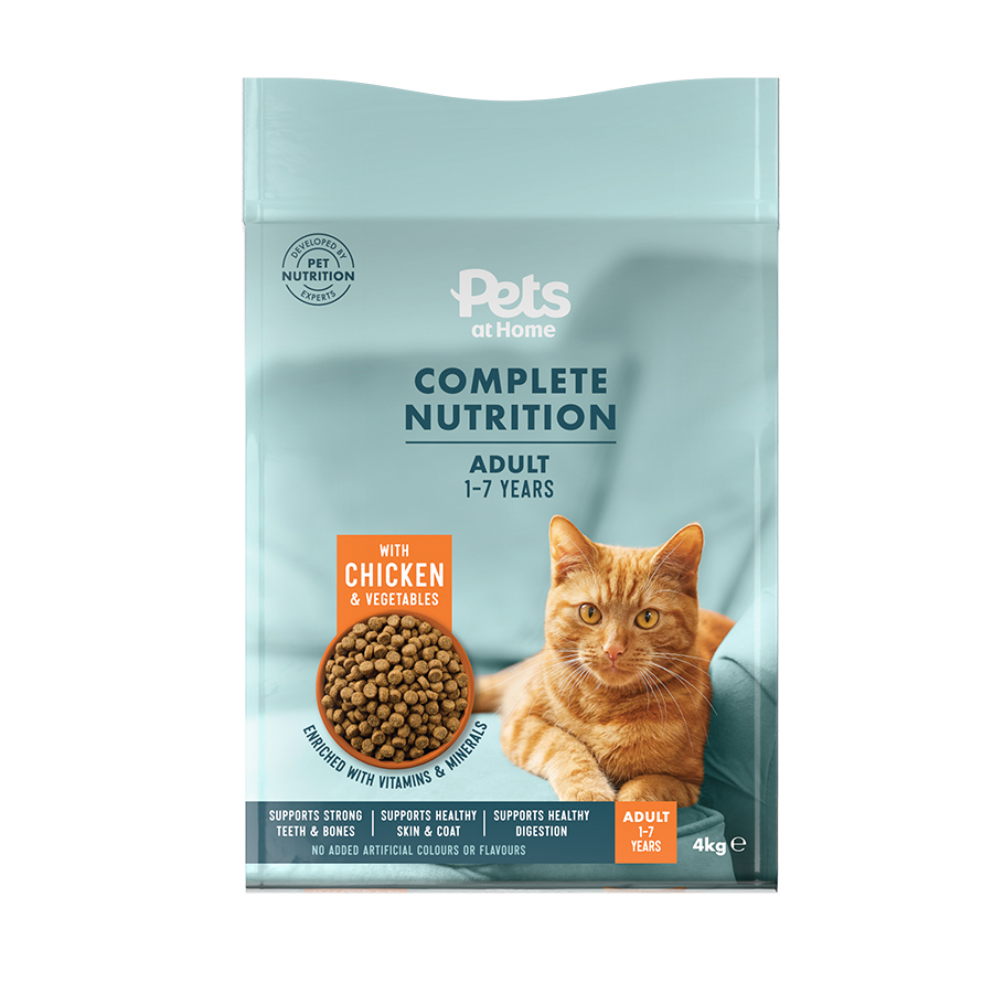 Pets at Home Dry Adult Cat Food Chicken & Veg 4kg