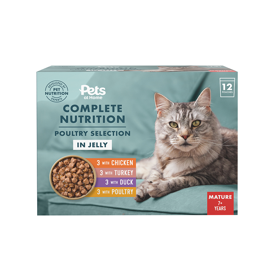 Pets at Home Wet Senior Cat Food Meat