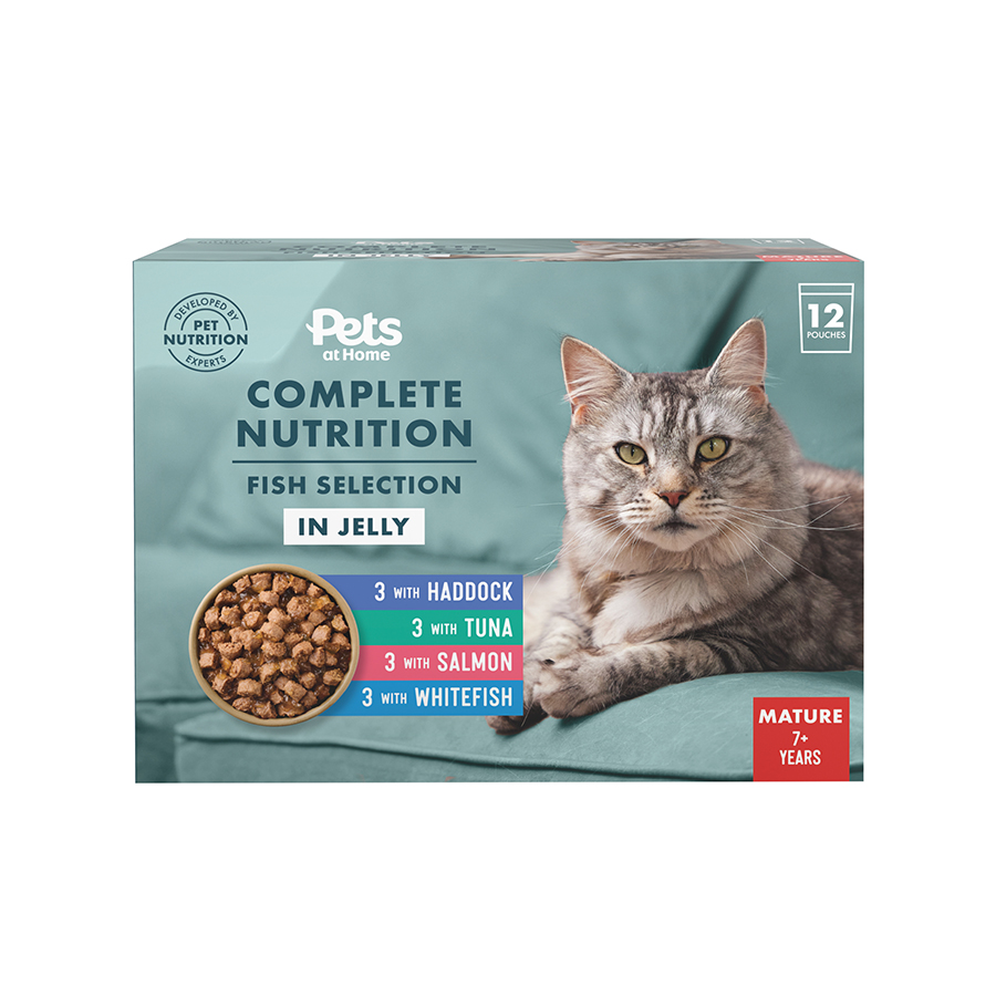 Pets at Home Wet Senior Cat Food Fish