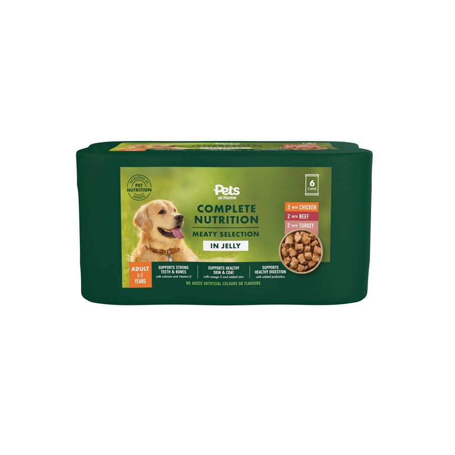 Pets at Home Complete Nutrition Meaty Selection in Jelly Wet Dog Food