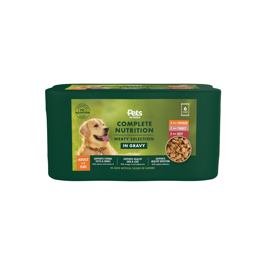 Pets at Home Complete Nutrition Meaty Selection in Gravy Wet Dog Food