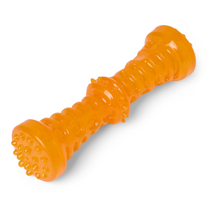 Pets at Home Stick Throw Squeaky Dog Toy Orange