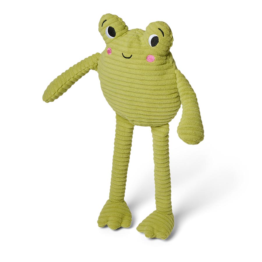 Pets at Home Frog Squeaky Plush Cord Dog Toy