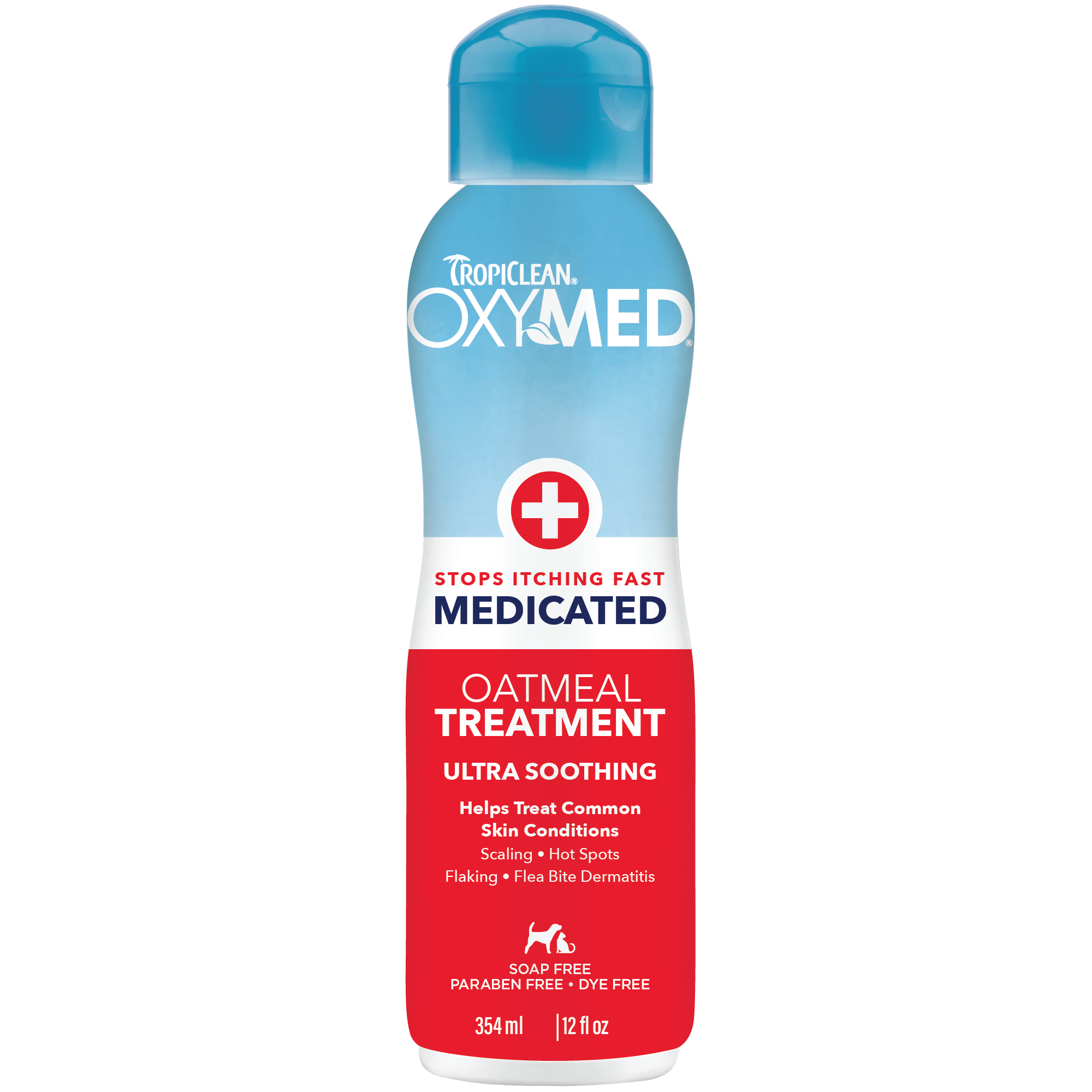 Tropiclean OxyMed Medicated Treatment for Dogs & Cats 355ml