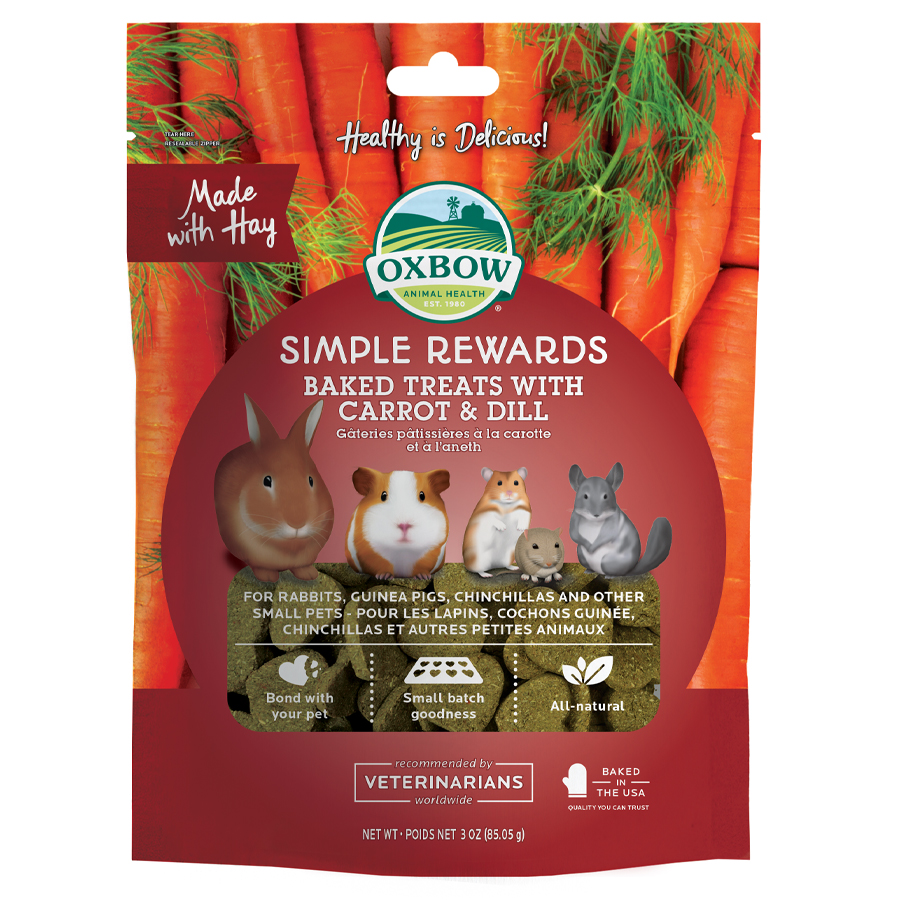 Oxbow Simple Rewards Small Animal Treats Carrot & Dill