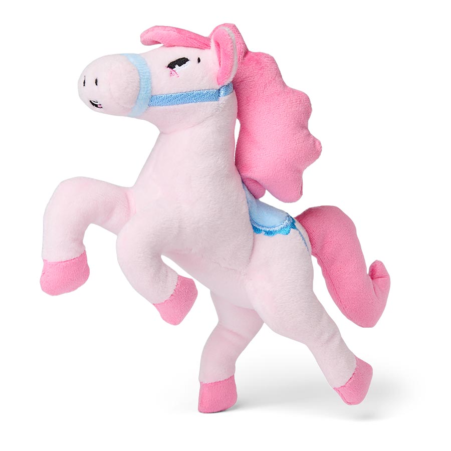 Pets at Home Plush Squeaky Carousel Horse Dog Toy