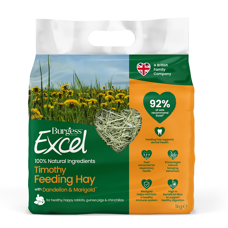 Burgess Excel Small Animal Timothy Feeding Hay Dandelion
