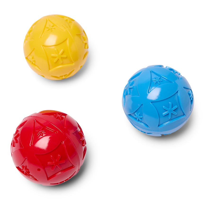 Pets at Home Squeaky Ball Dog Toy 3 Pack