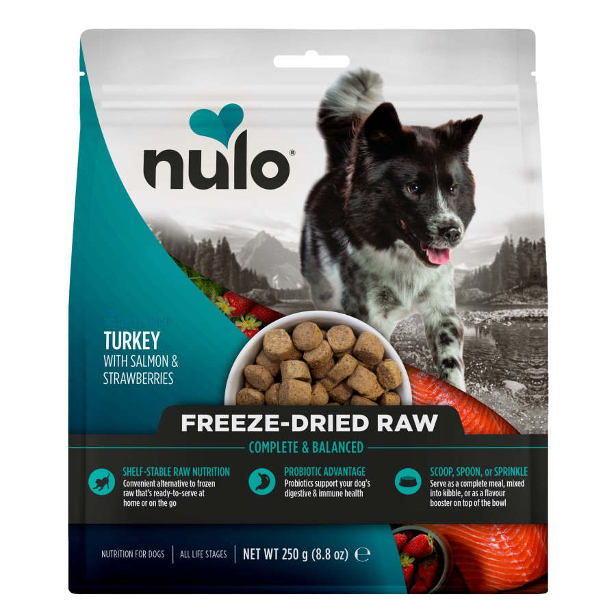 Nulo Freeze-Dried Raw Dog Food Turkey with Salmon & Strawberries