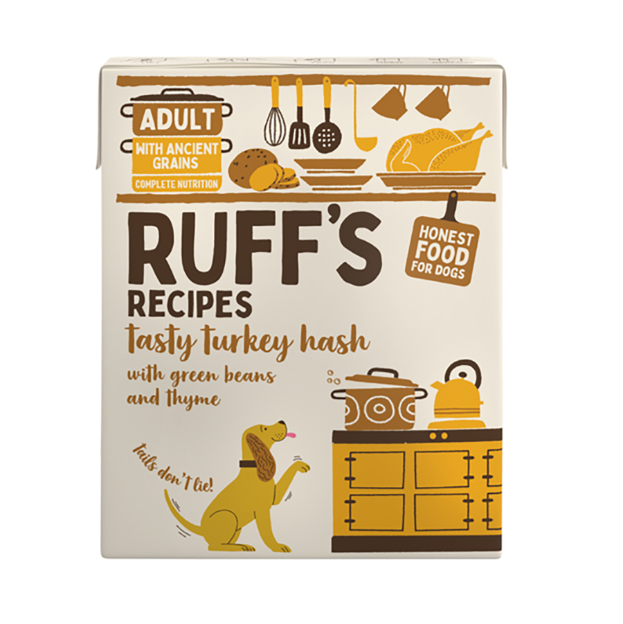 Ruff's Recipes Tasty Turkey Hash with Green Beans & Thyme Adult Wet Dog Food