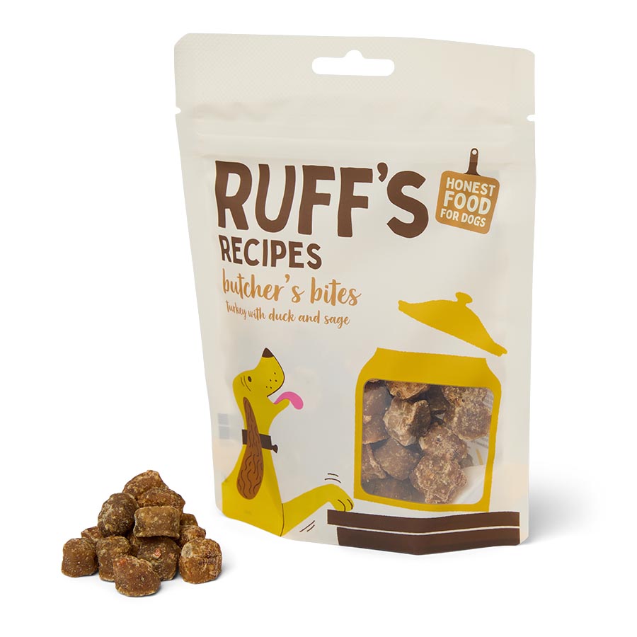 Ruff's Recipes Turkey With Duck & Sage Butchers Bites Adult Dog Treats