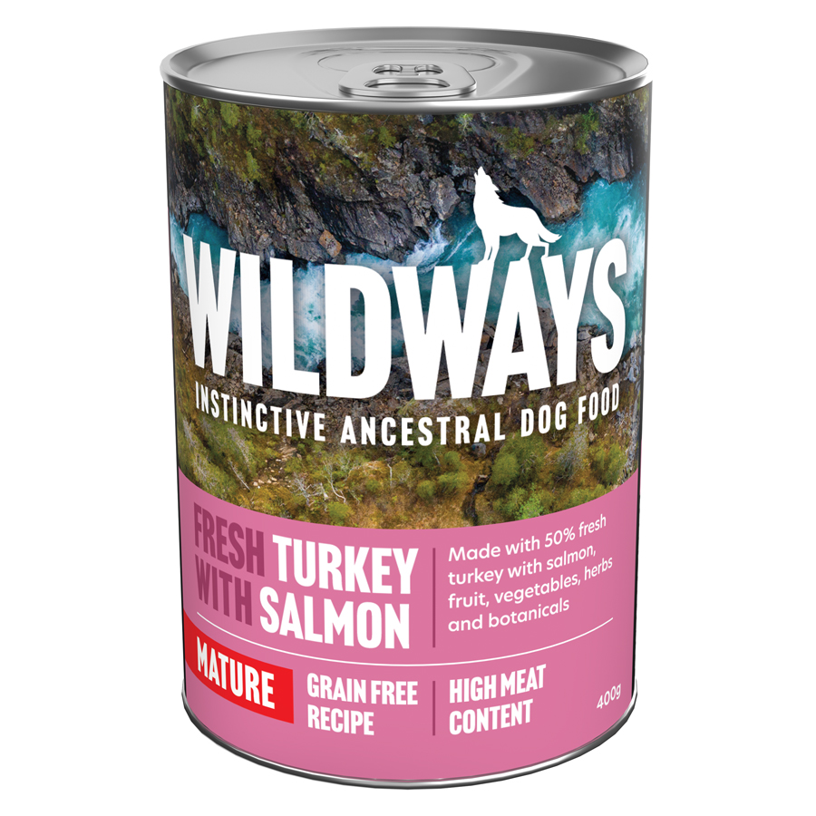 Wildways Fresh Turkey with Salmon Mature Wet Dog Food