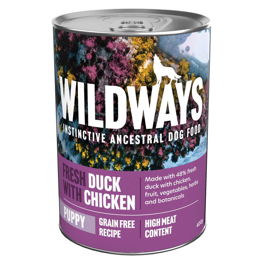 Wildways Fresh Duck with Chicken Wet Puppy Food