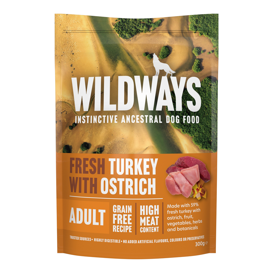 Wildways Fresh Turkey with Ostrich Wet Dog Food