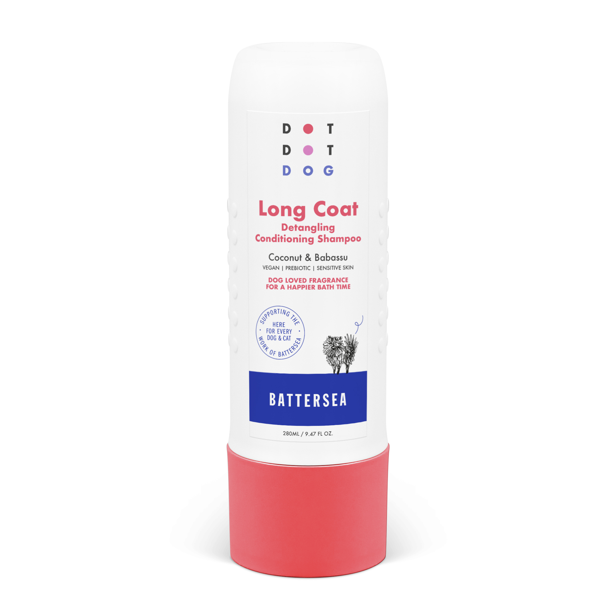 DotDotPet Battersea Long Coat Conditioning Dog Shampoo 280ml