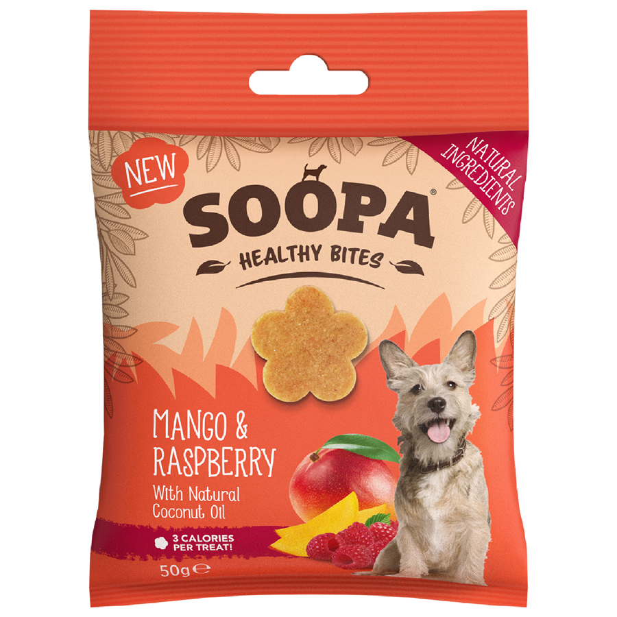 Soopa Mango & Raspberry Healthy Bites Dog Treats