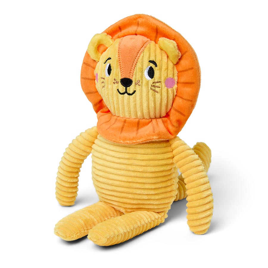 Pets at Home Plush Cord Squeaky Lion Dog Toy