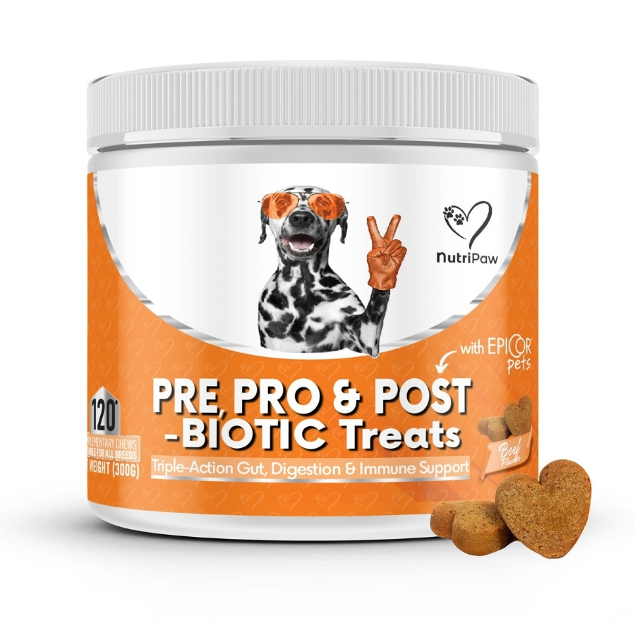 NutriPaw Pre, Pro & Postbiotic Supplement Treats For