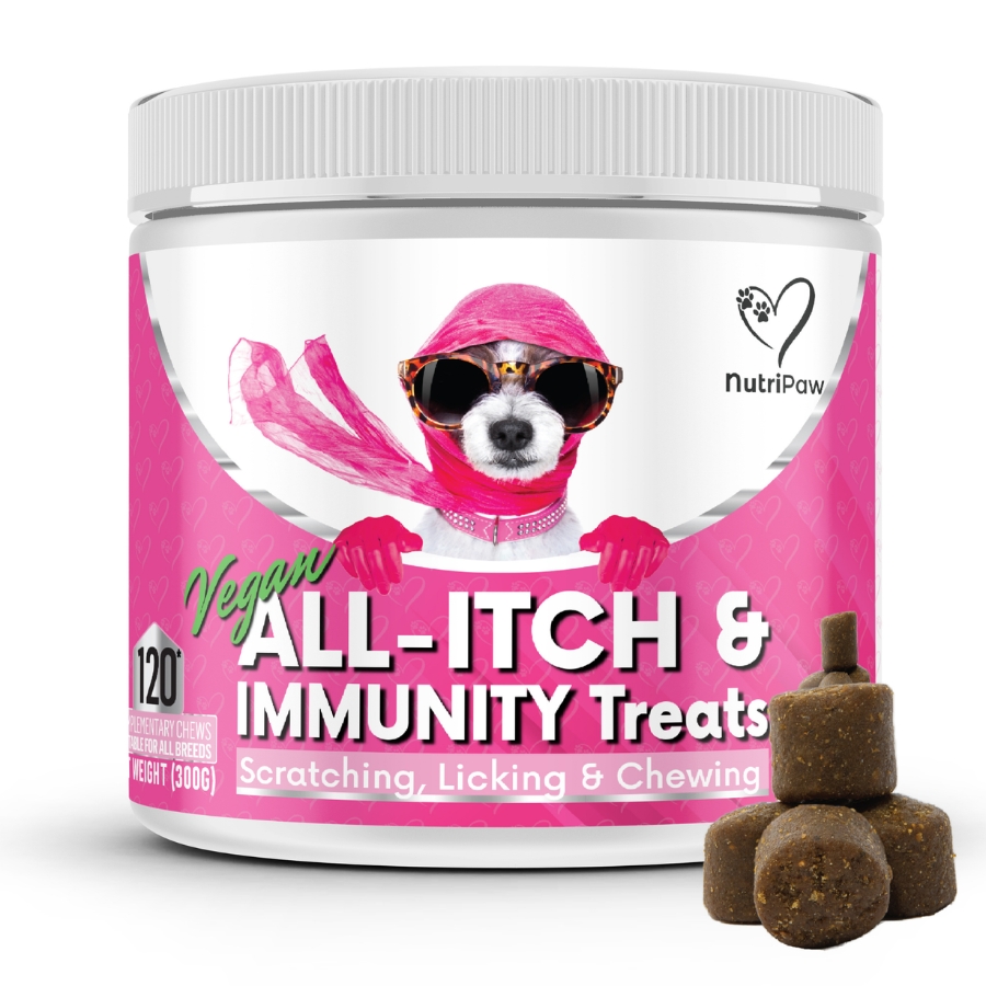 NutriPaw Vegan All-Itch Immunity Supplement Treats For Dogs