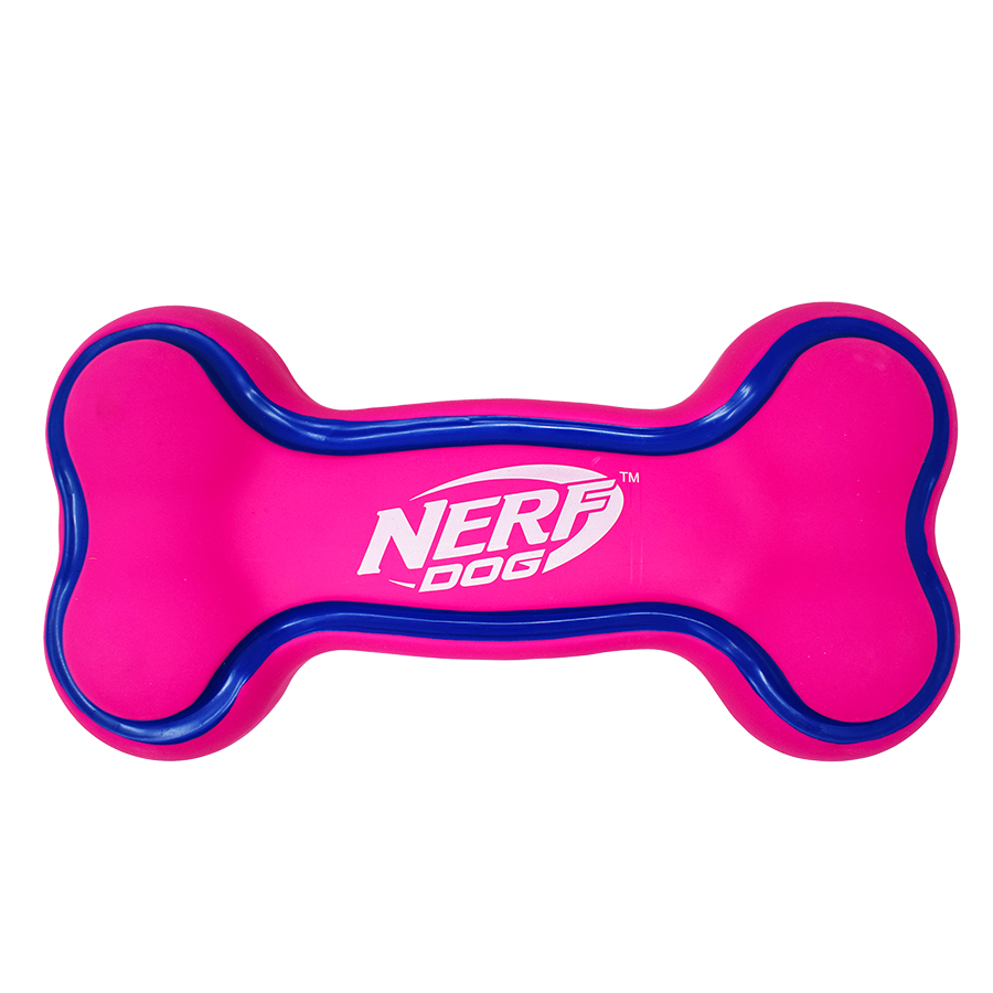 Nerf Bacon Scented Squeaky Dog Bone