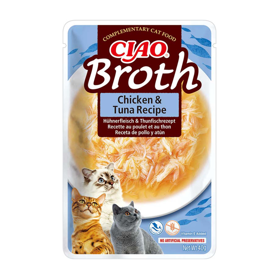 Ciao Adult Wet Cat Food Broth Chicken & Tuna