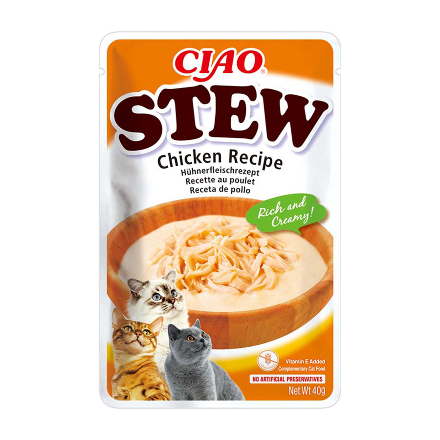 Ciao Adult Wet Cat Food Stew Chicken