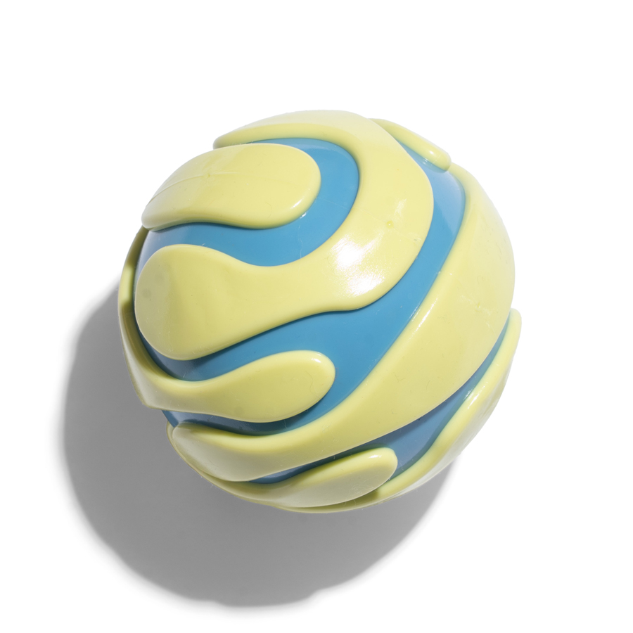 Oodles Green Textured Ball Chew Toy