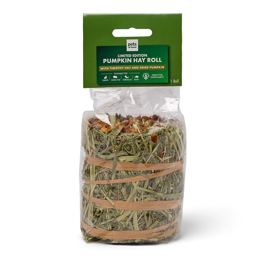 Pets at Home Limited Edition Pumpkin Hay Roll Treat