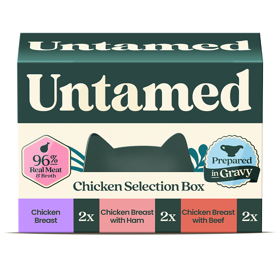 Untamed Adult Wet Cat Food Chicken Selection Box