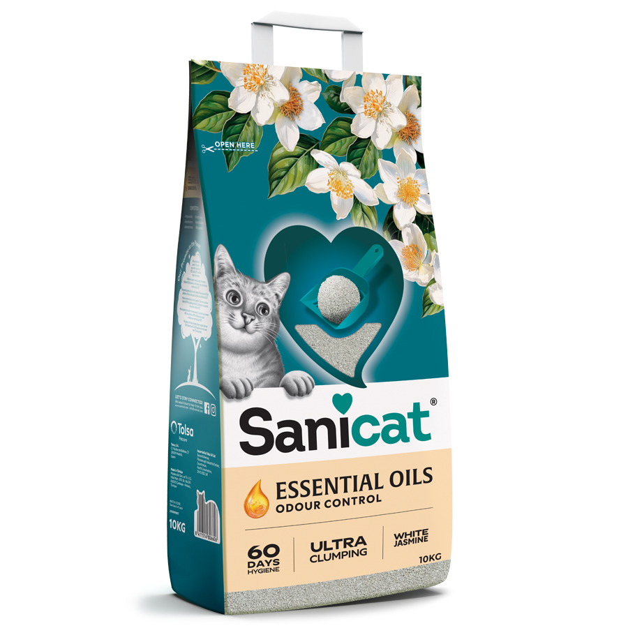Sanicat Essential Oils White Jasmine Ultra Clumping Clay