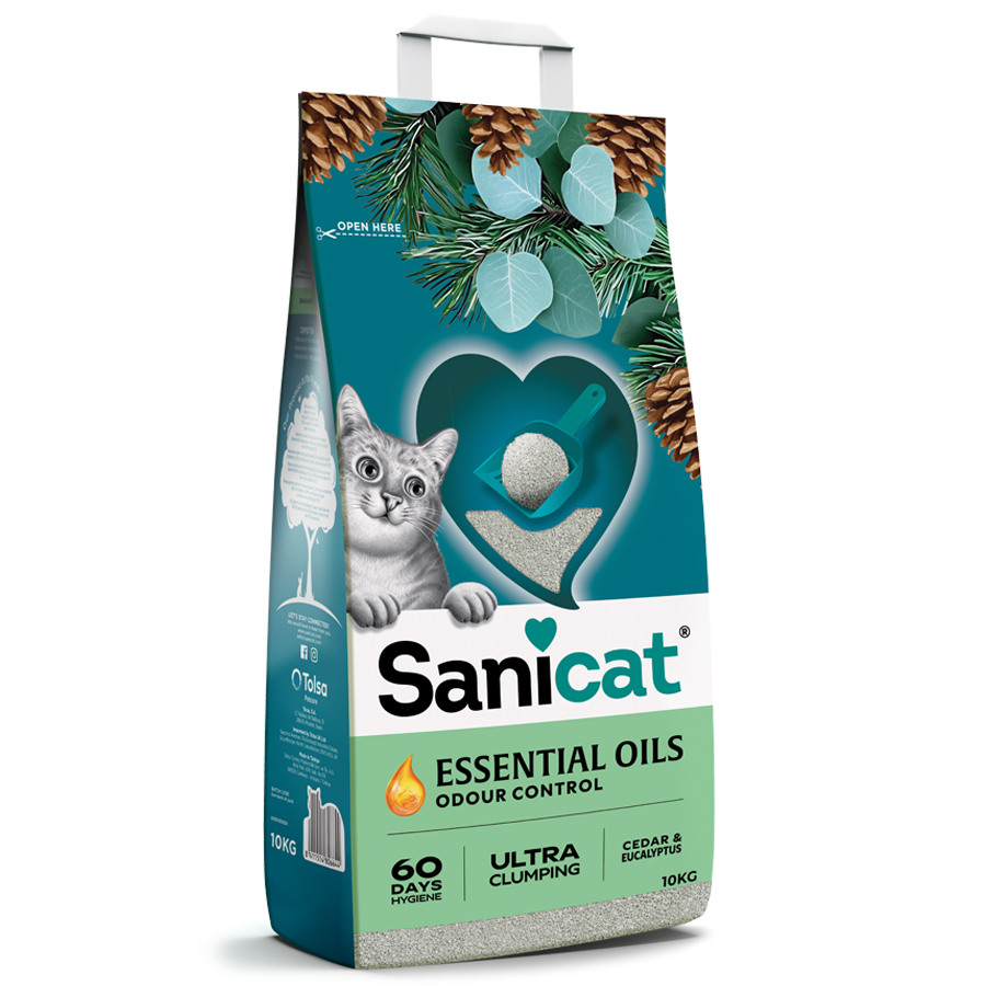 Sanicat Essential Oils Cedar & Eucalyptus Ultra Clumping