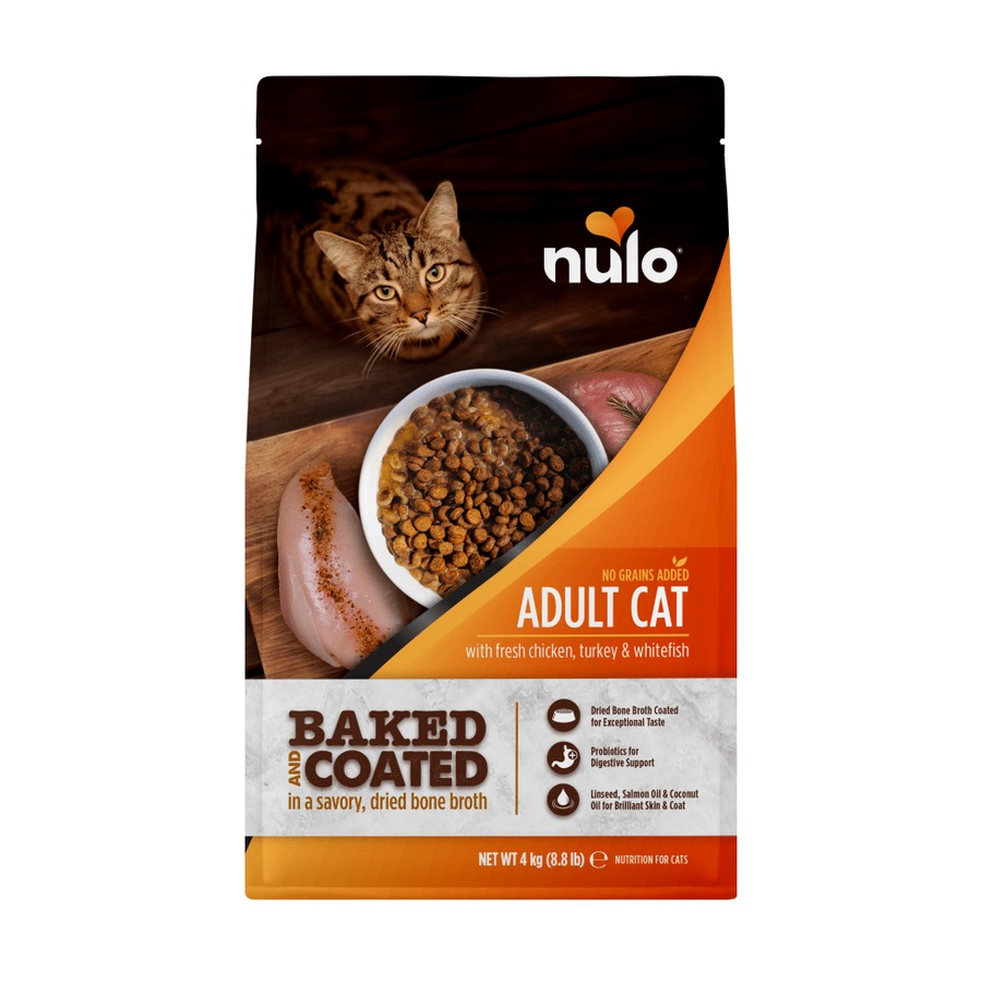Nulo Baked & Coated Fresh Chicken, Turkey & Whitefish Adult Dry Cat Food