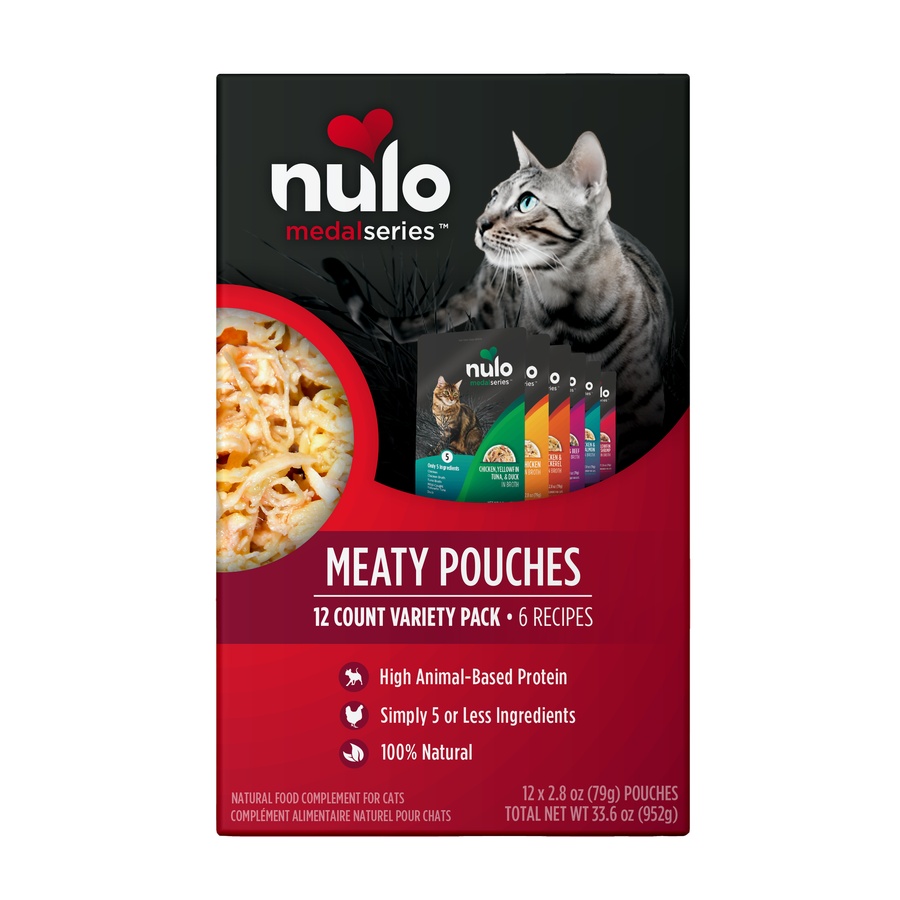 Nulo Chicken & Yellowfin Tuna Variety Pack Meaty Pouches Adult Wet Cat Food