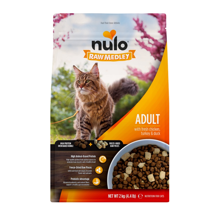 Nulo Raw Medley Fresh Chicken, Turkey & Duck Adult Dry Cat Food