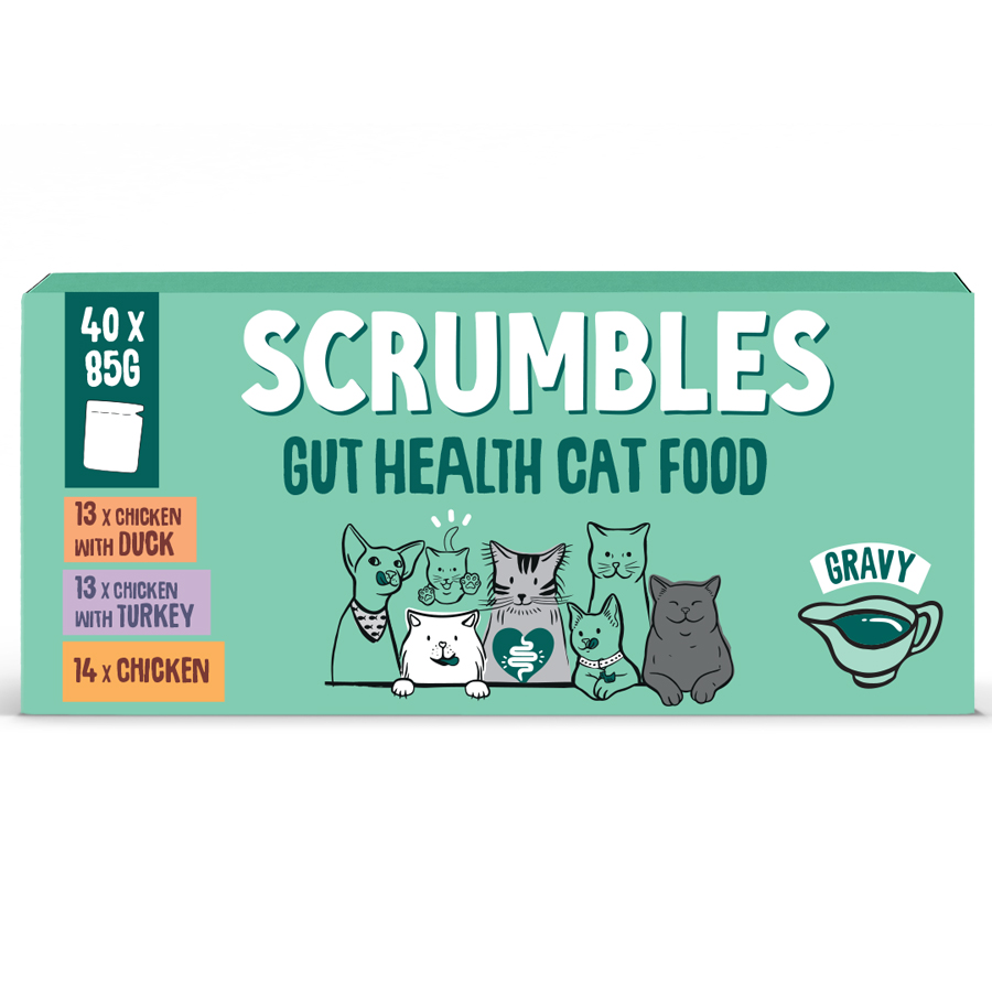 Scrumbles Grain Free Adult Wet Cat Food Gravy Selection