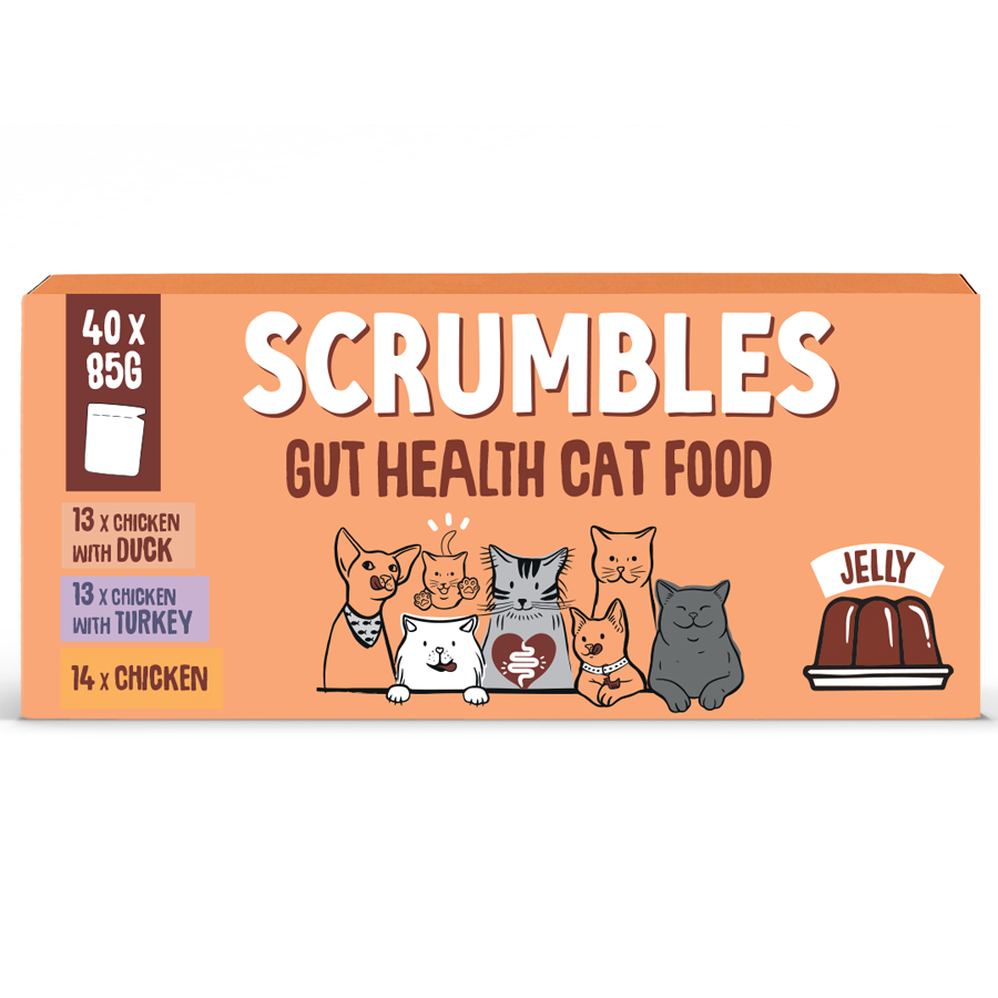 Scrumbles Grain Free Adult Wet Cat Food Jelly Selection