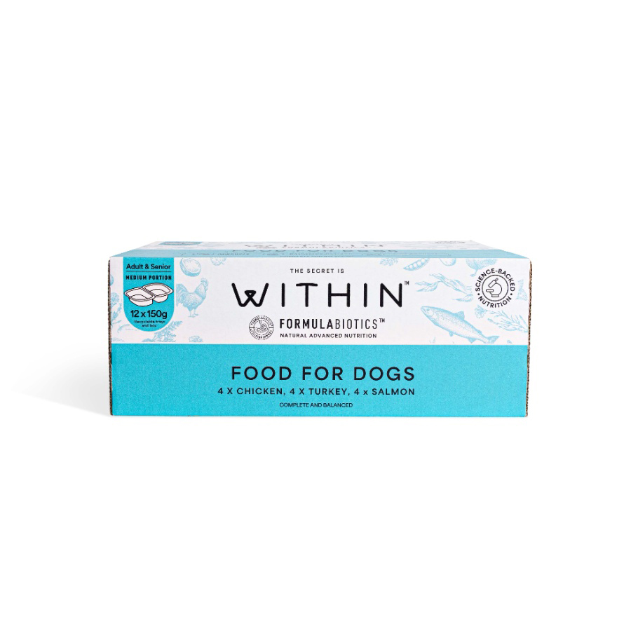Within Grain Free Chicken, Salmon & Turkey Adult Wet Dog Food