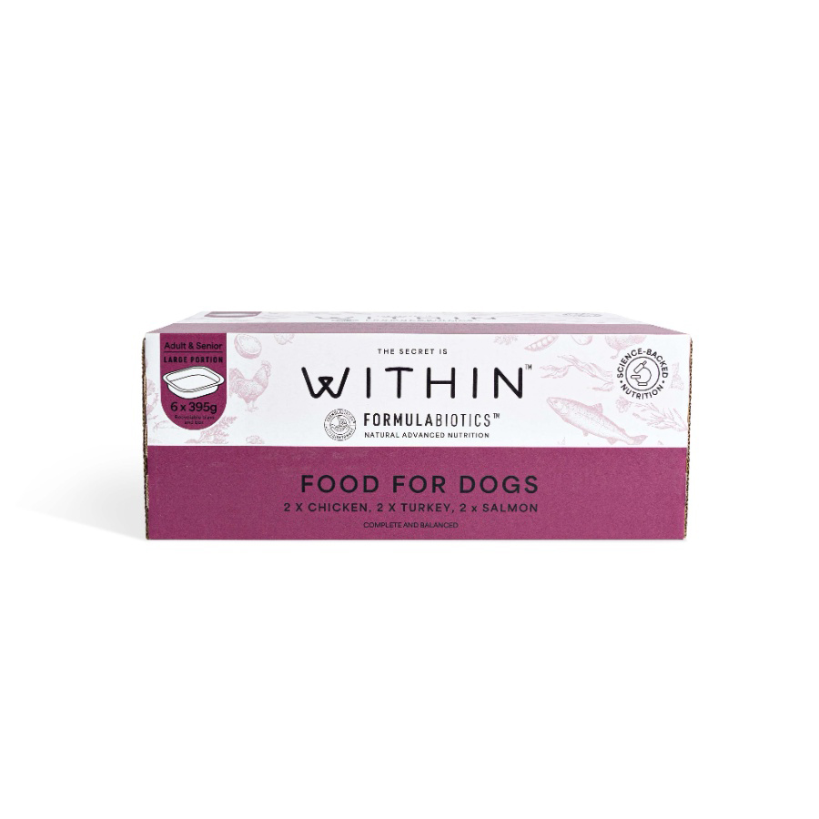 Within Grain Free Chicken, Salmon & Turkey Adult Wet Dog Food