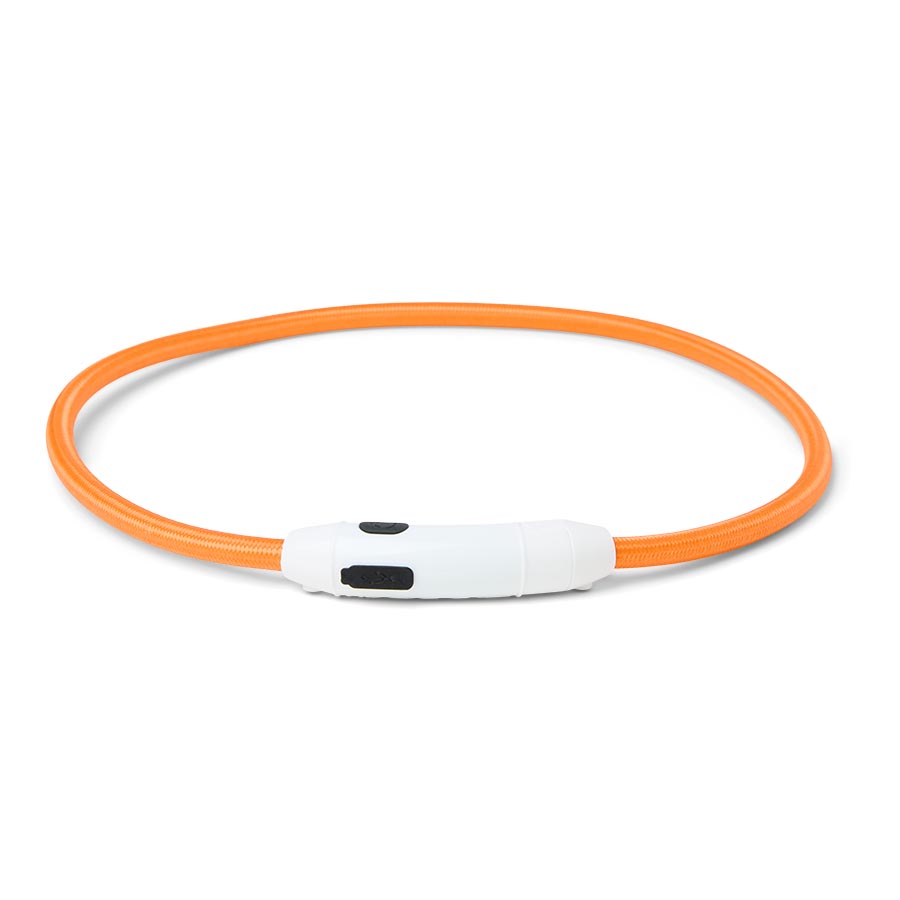Pets At Home Light Up Collar Orange Cut To Size