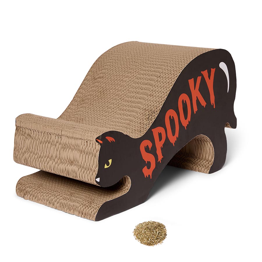 Pets at Home Spooky Black Cat Textured Cat Scratcher
