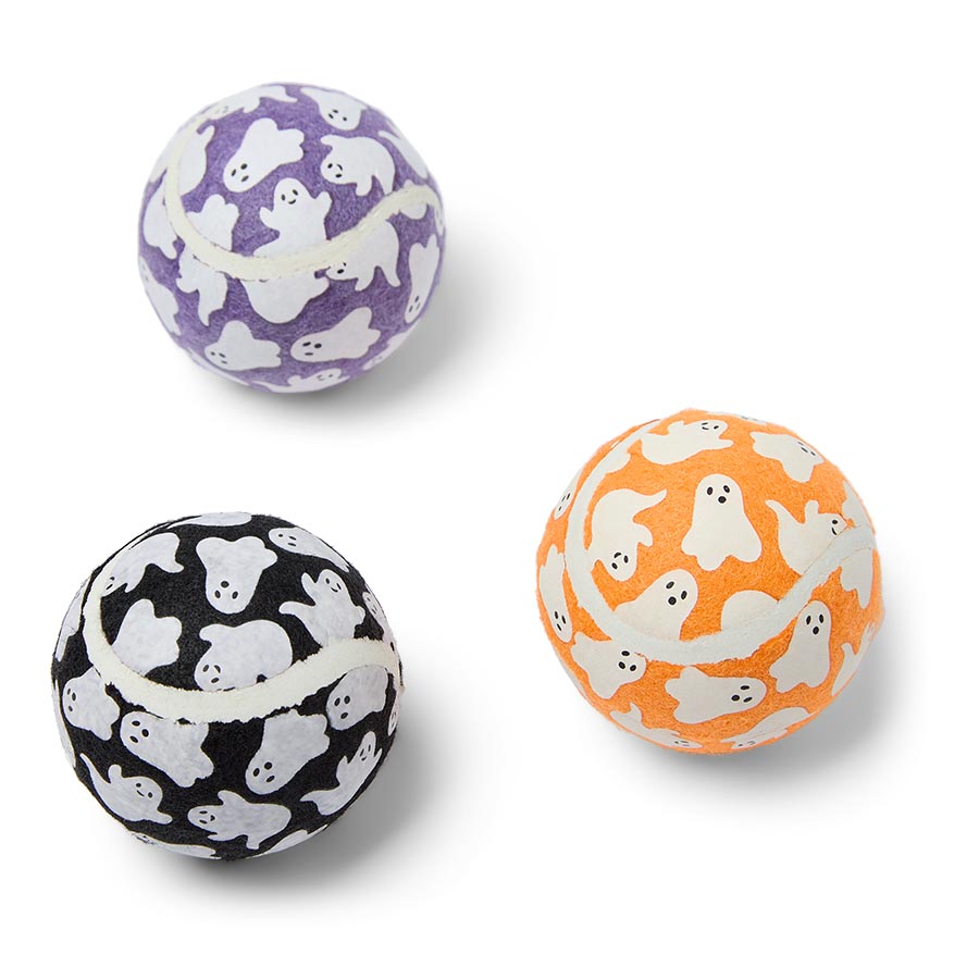 Pets at Home Halloween Tennis Ball Squeaky Dog Toy