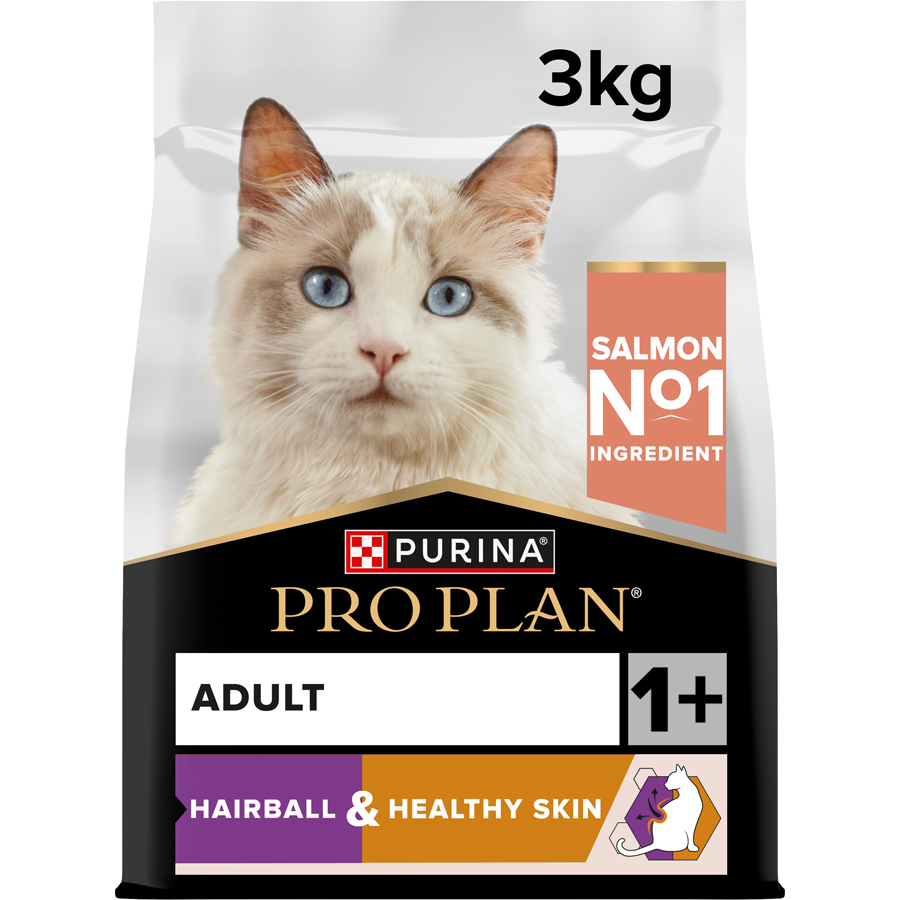 Pro Plan Hairball & Healthy Skin Rich in Salmon Adult Dry Cat Food