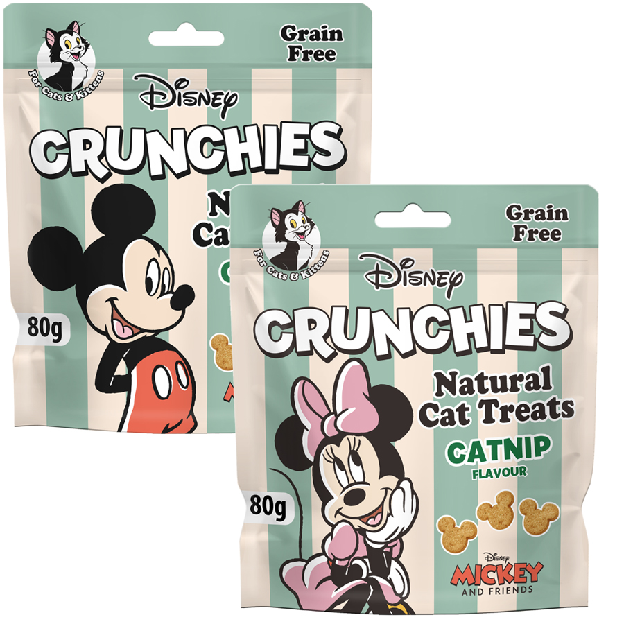 Disney Mickey or Minnie Catnip Crunchies Cat Treats