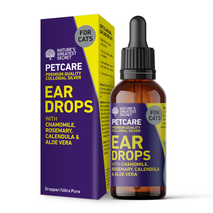 Nature's Greatest Secret Colloidal Silver Soothing Cat Ear Drops 30ml