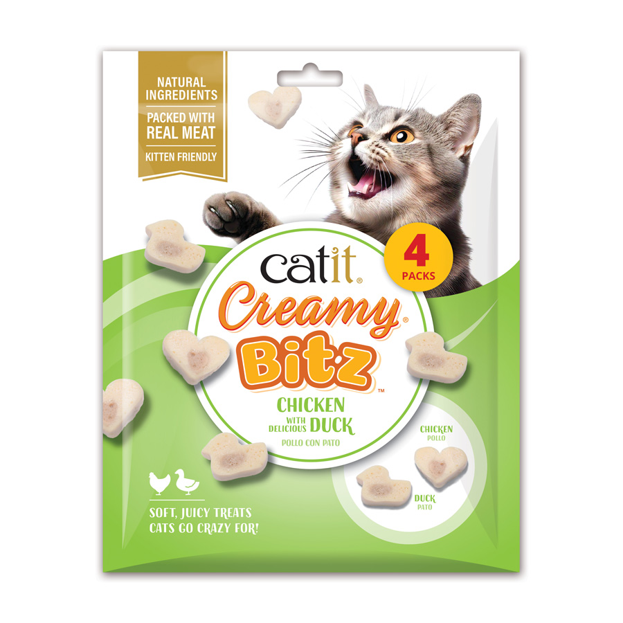 Catit Creamy Bitz Chicken & Duck Soft Cat Treats